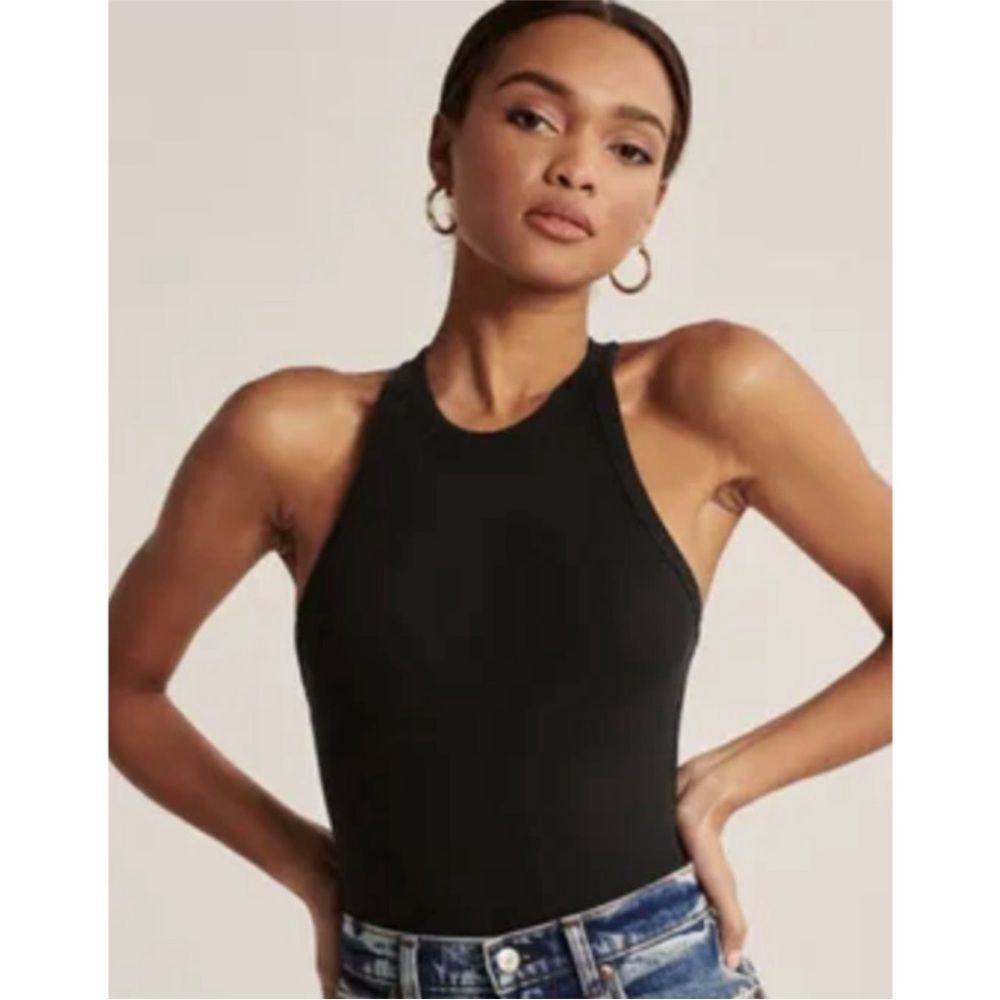 Abercrombie & Fitch XS black sleeveless bodysuit